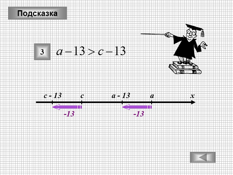 Подсказка с а х с - 13 а - 13 3 -13 -13